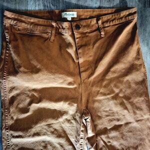 Madewell Cropped Canvas Workwear Pants Straight Leg Utility Plus Size 35